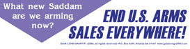 What New Saddam Are We Arming Now? End U.S. Arms Sales Everywhere!