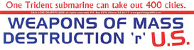 One Trident Submarine Can Take Out 400 Cities: Weapons of Mass Destruction ‘r’ U.S.